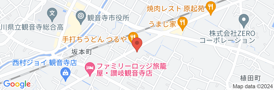 ホテル シェトワ 観音寺の地図
