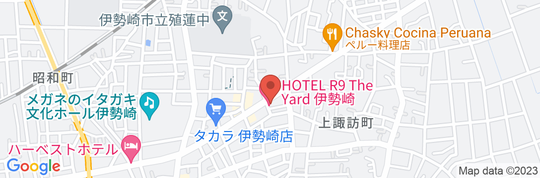 HOTEL R9 The Yard 伊勢崎の地図