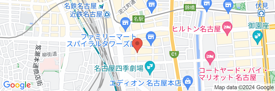 R&Bホテル名古屋駅前の地図