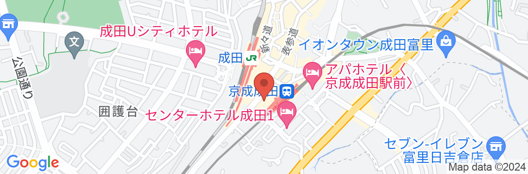 ホテルウェルコ成田の地図