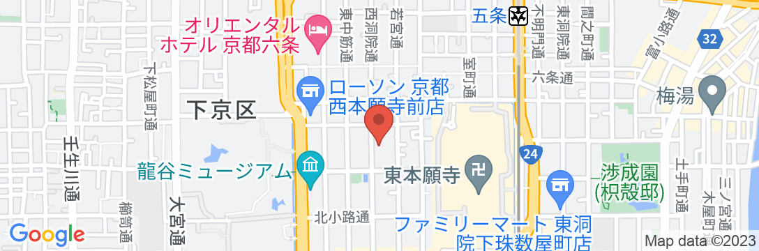 hotel tou nishinotoin kyotoの地図