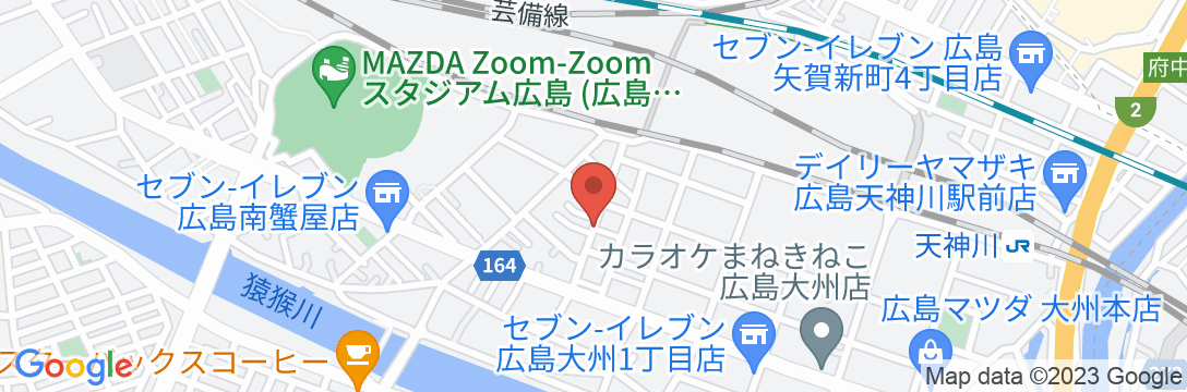 ホテルクラス広島 大州の地図