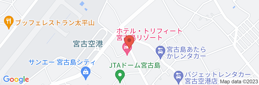ホテル・トリフィート 宮古島リゾート<宮古島>の地図