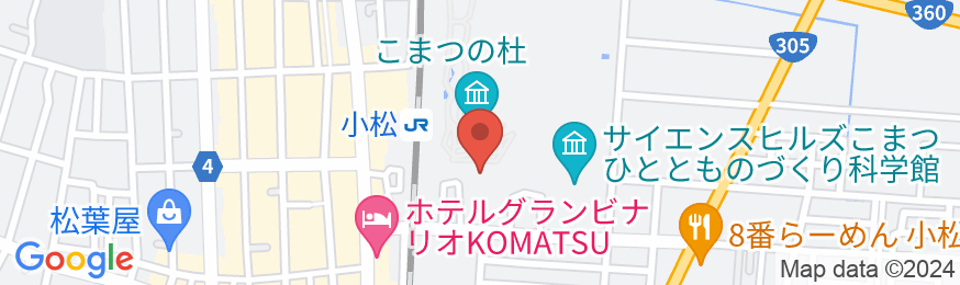 変なホテル 小松駅前の地図