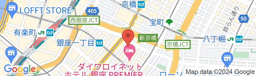 KOKO HOTEL 銀座一丁目の地図