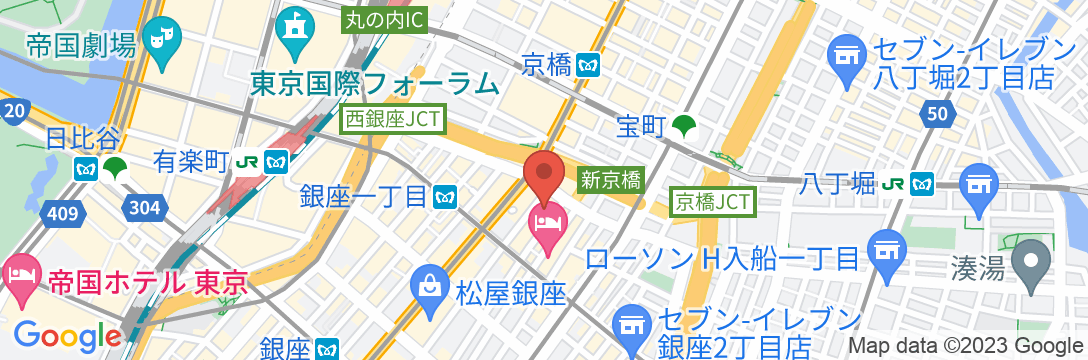KOKO HOTEL 銀座一丁目の地図