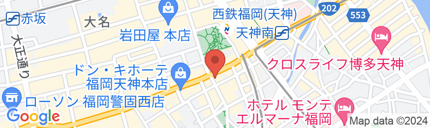 KOKO HOTEL 福岡天神の地図