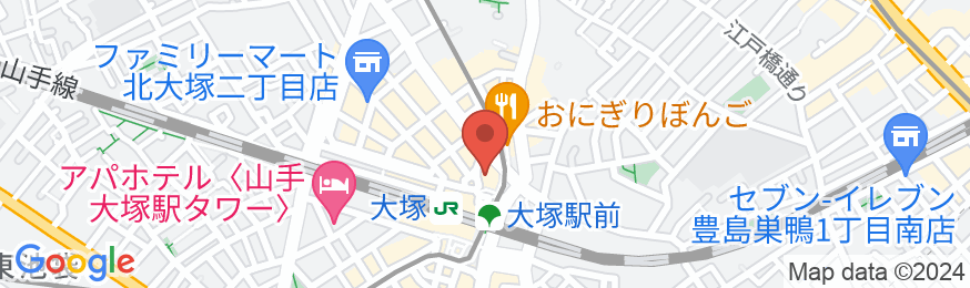 R&Bホテル大塚駅北口の地図