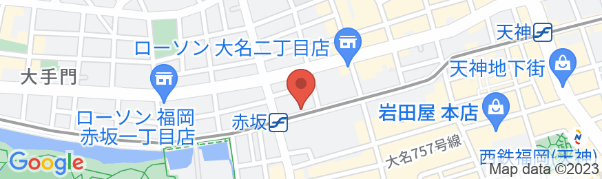 ホテルJALシティ福岡 天神の地図