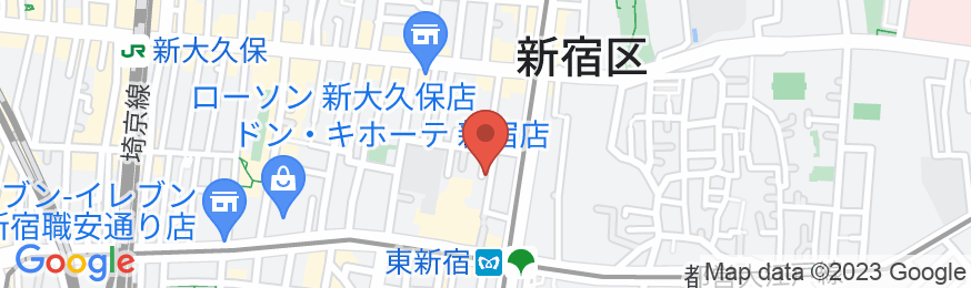 GLOU東新宿の地図