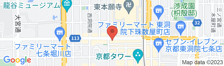 ホテル・アンドルームス京都七条の地図