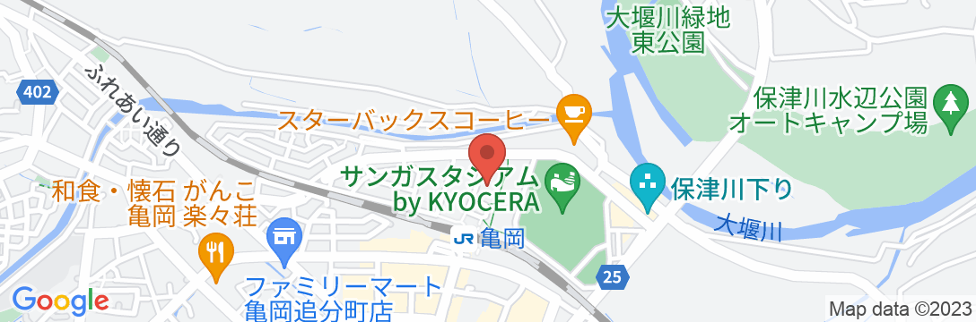 サンロイヤルホテル 亀岡駅前の地図