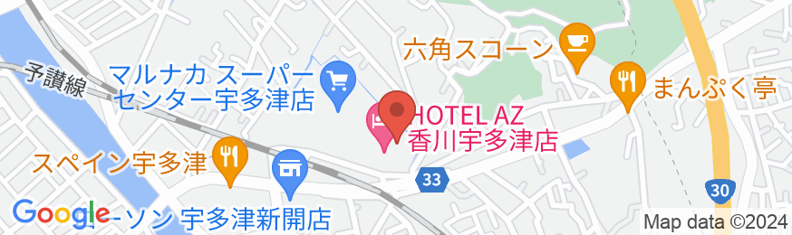 HOTEL AZ 香川宇多津店の地図