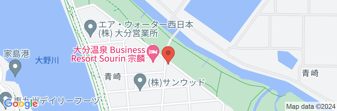 大分温泉 Business Resort Kyuanー休庵ーの地図
