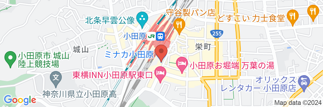 天成園 小田原駅 別館の地図