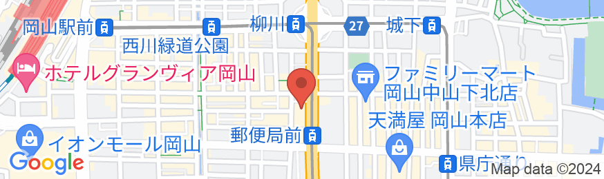 スマイルホテル岡山の地図