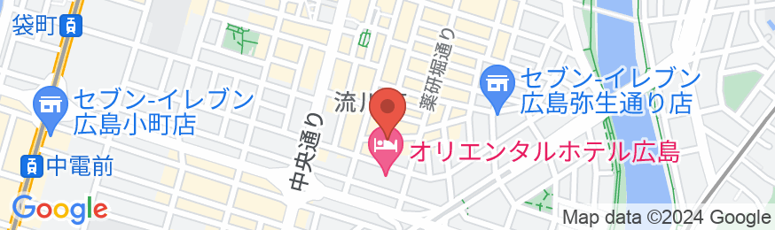 天然温泉 縮景の湯 スーパーホテル広島天然温泉・薬研堀通りの地図