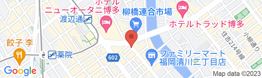 アパホテル〈福岡渡辺通駅前〉EXCELLENTの地図