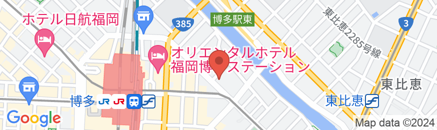 アパホテル&リゾート〈博多駅東〉の地図