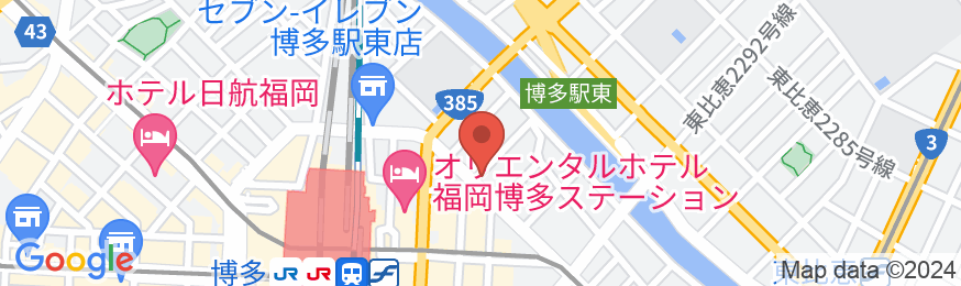 アパホテル〈博多駅筑紫口〉の地図