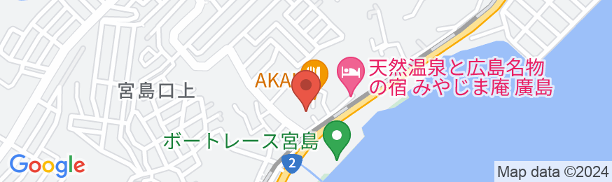 おうちホテル宮島口の地図