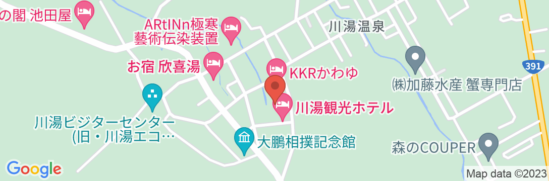 お宿欣喜湯 別邸 忍冬(SUIKAZURA)の地図