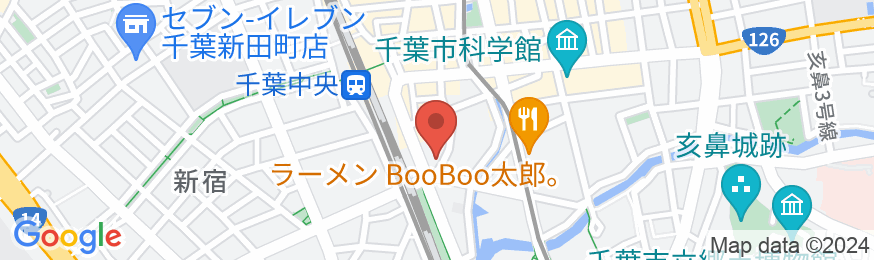 アパホテル〈千葉中央駅前〉の地図