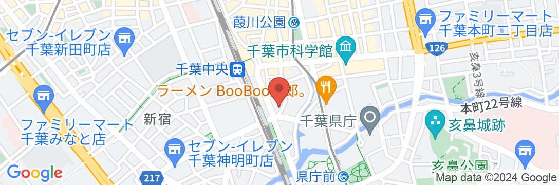 アパホテル〈千葉中央駅前〉の地図