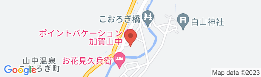 ポイントバケーション加賀山中の地図