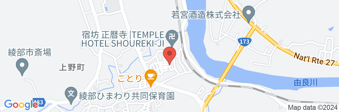 Temple Hotel 正暦寺の地図