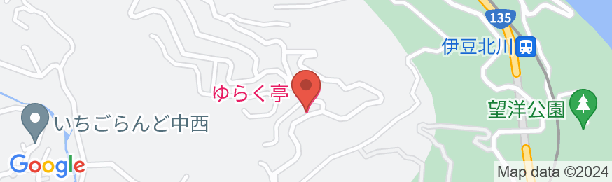 伊豆熱川温泉 ゆらく亭の地図