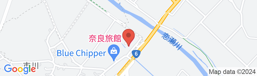 レトロな食堂を営む 奈良旅館の地図