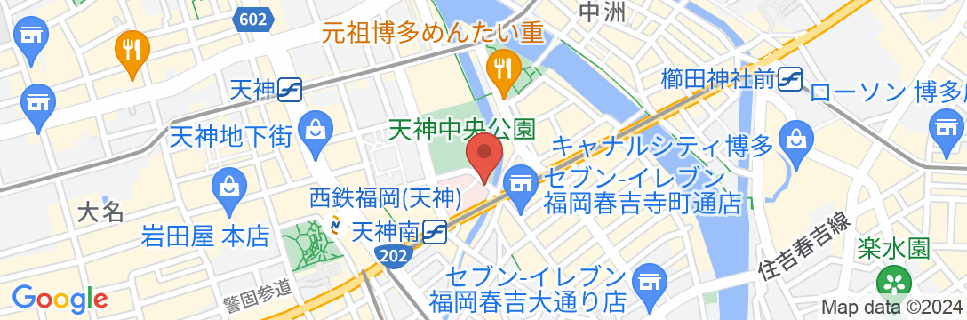 コンフォートイン福岡天神の地図