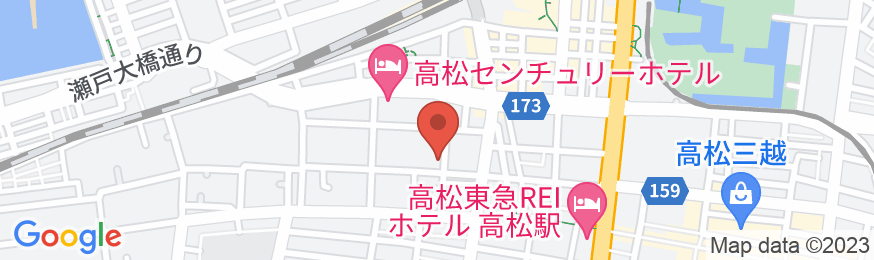 ホテルリブマックス高松駅前の地図