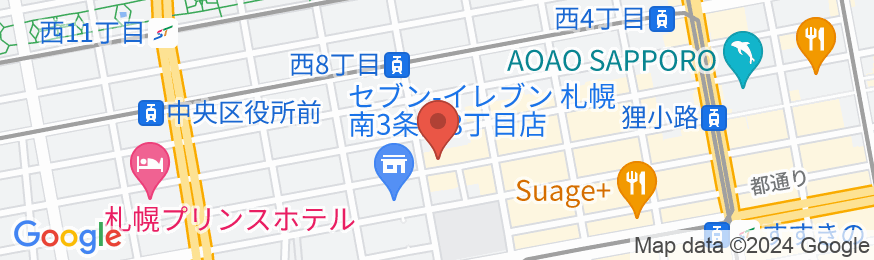 ランプライトブックスホテル札幌の地図