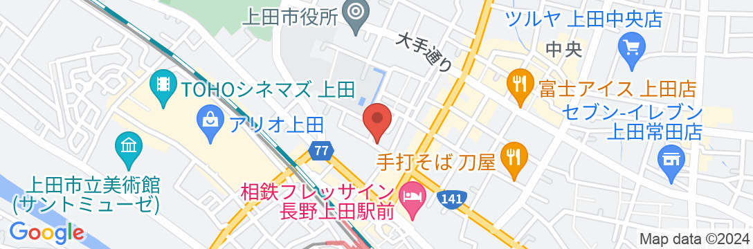 上田温泉祥園 寿久庵の地図