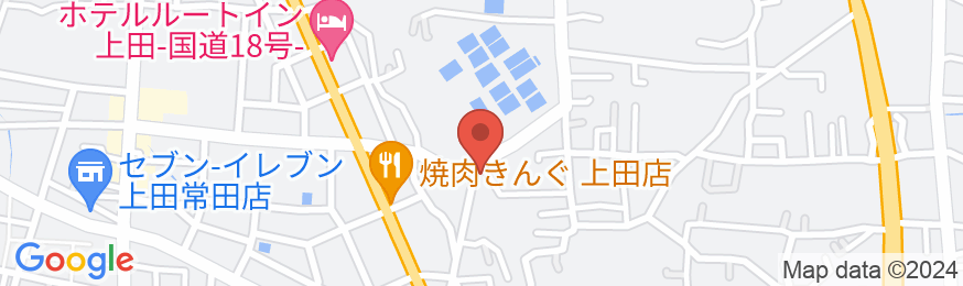 ホテル上田山荘の地図