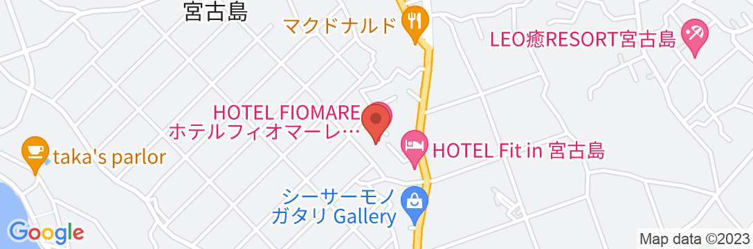 ホテルフィオマーレ<宮古島>の地図
