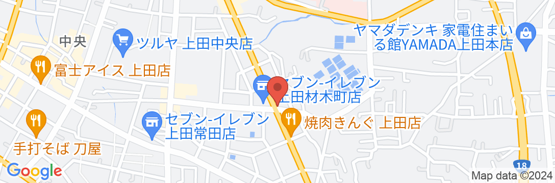 ビジネスホテル 上田パークの地図