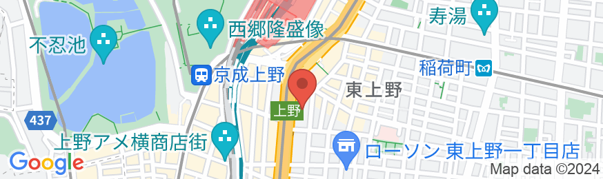 アパホテル〈上野駅前〉の地図