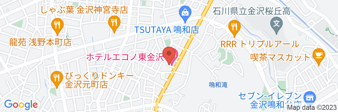 ホテルエコノ東金沢の地図