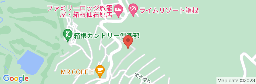 THE HIRAMATSU HOTELS & RESORTS 仙石原の地図