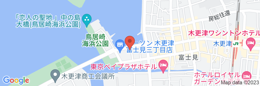 木更津ベイタウンホテルの地図
