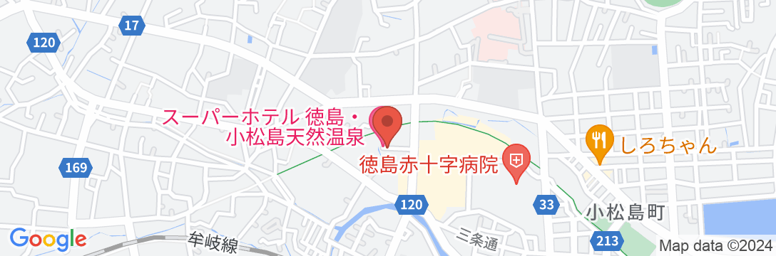 スーパーホテル徳島・小松島天然温泉の地図