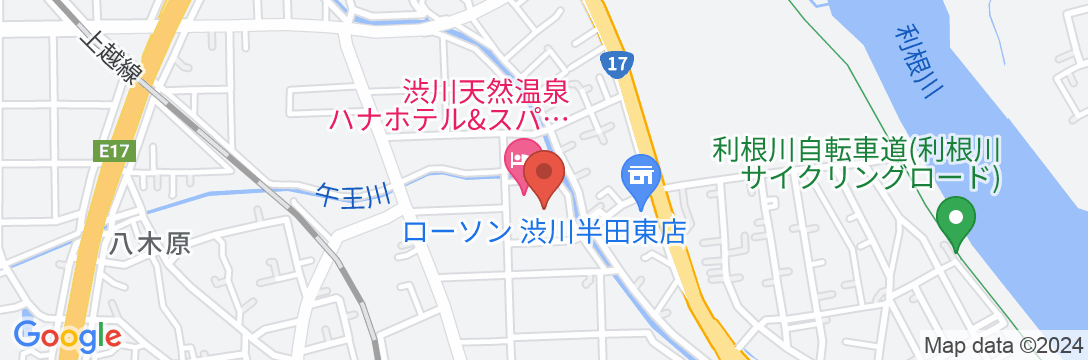 渋川天然温泉 ハナホテル&スパ 伊香保インターの地図
