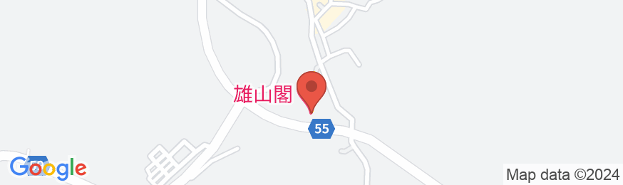 男鹿温泉郷 元湯雄山閣の地図