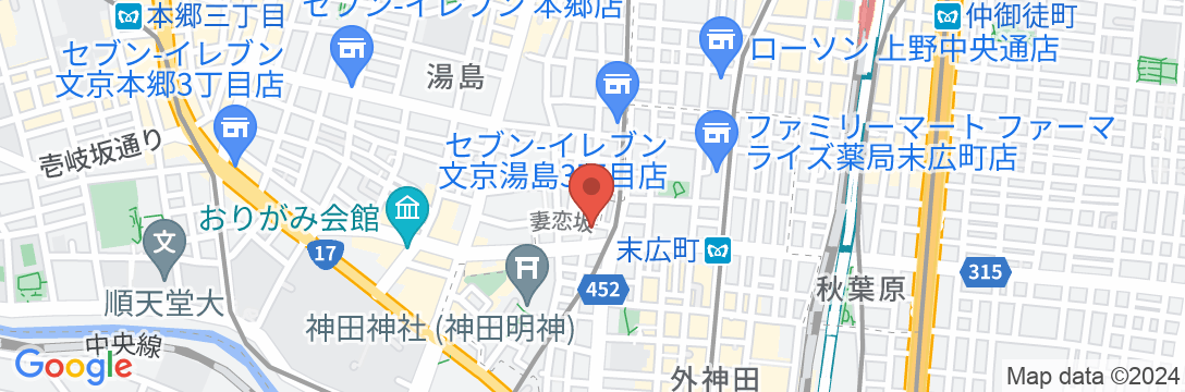 BnA STUDIO Akihabaraの地図