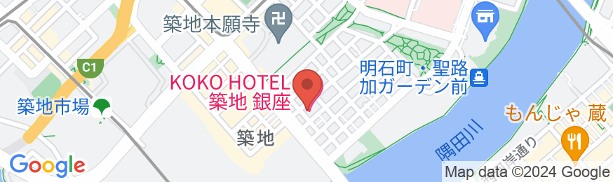 KOKO HOTEL 築地 銀座の地図