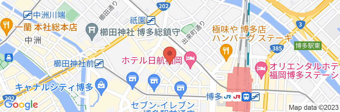 アパホテル〈博多駅前2丁目〉の地図