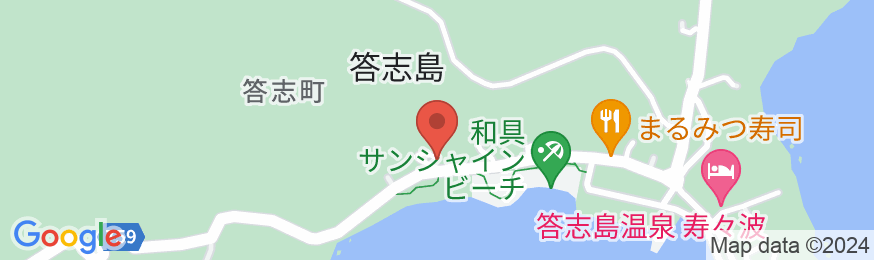 答志島温泉 波音の宿 中村屋 の地図